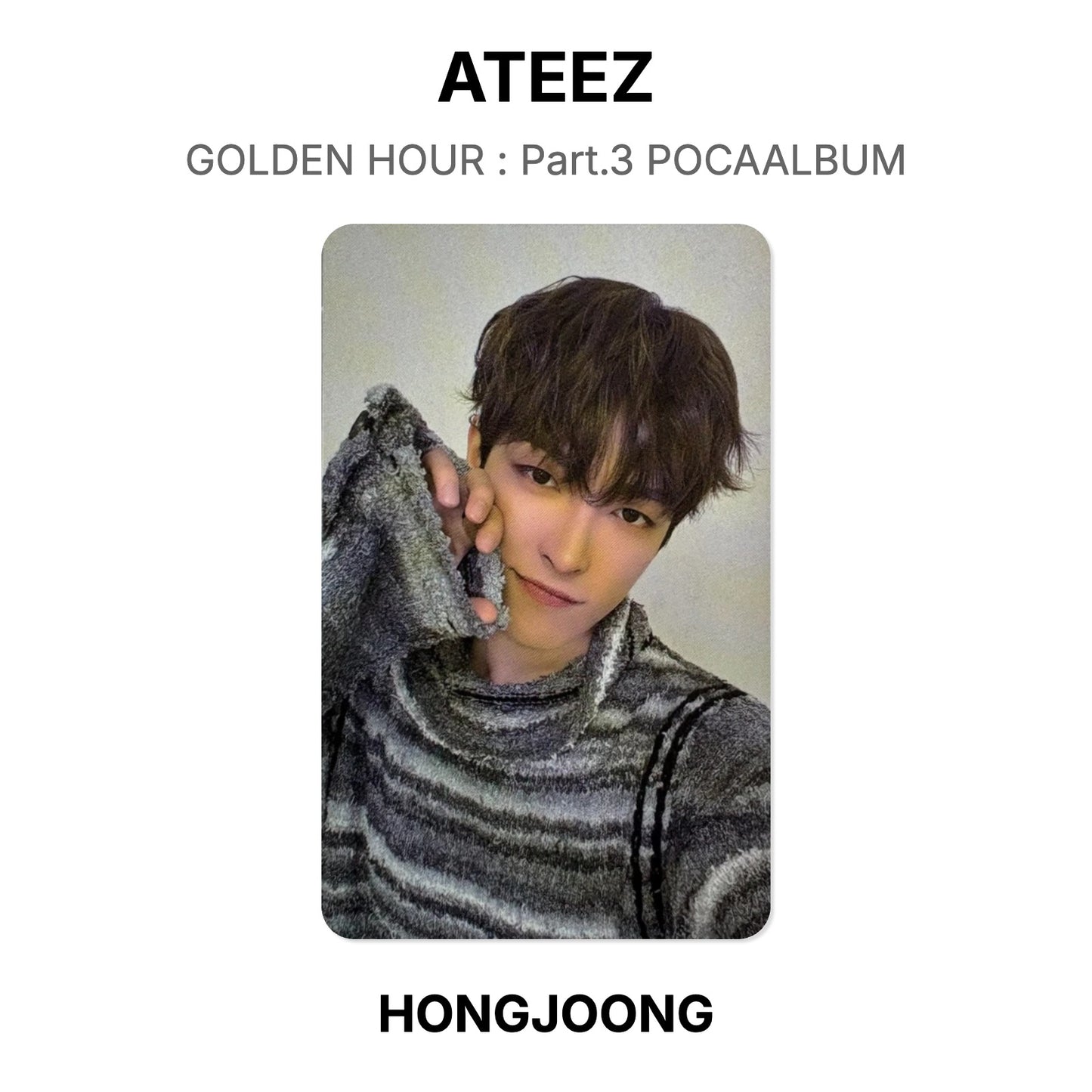 ATEEZ GOLDEN HOUR : Part.3 POCAALBUM Official Photocard