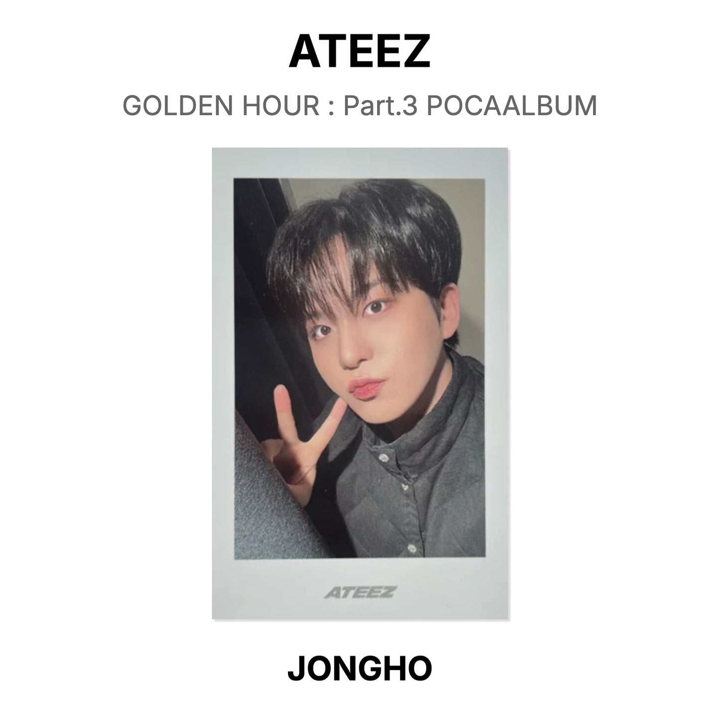 ATEEZ GOLDEN HOUR : Part.3 POCAALBUM Official Photocard