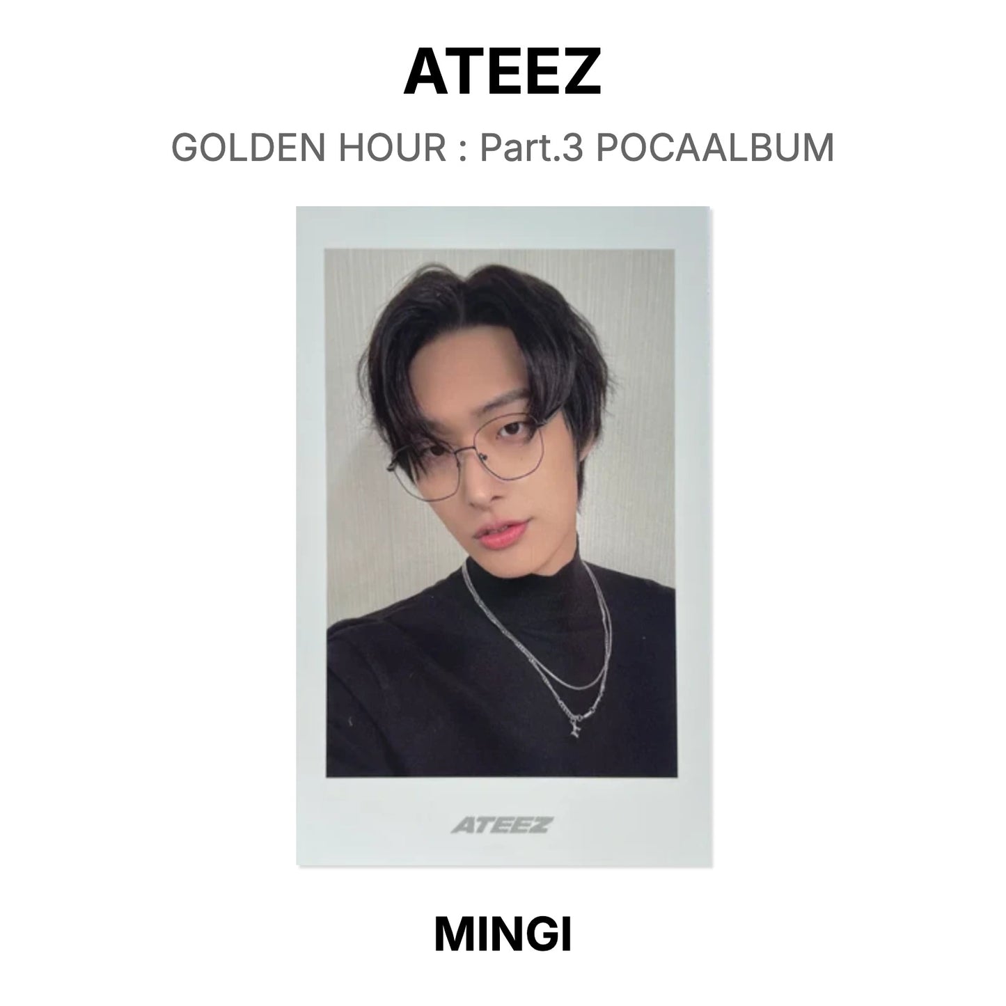 ATEEZ GOLDEN HOUR : Part.3 POCAALBUM Official Photocard