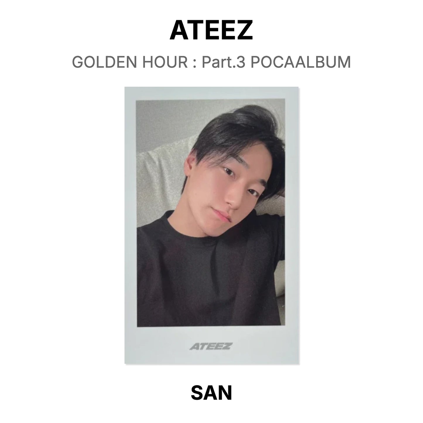 ATEEZ GOLDEN HOUR : Part.3 POCAALBUM Official Photocard