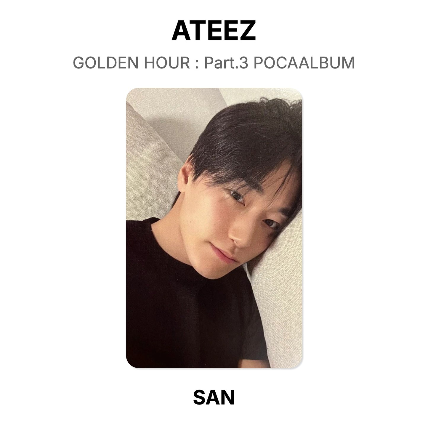 ATEEZ GOLDEN HOUR : Part.3 POCAALBUM Official Photocard