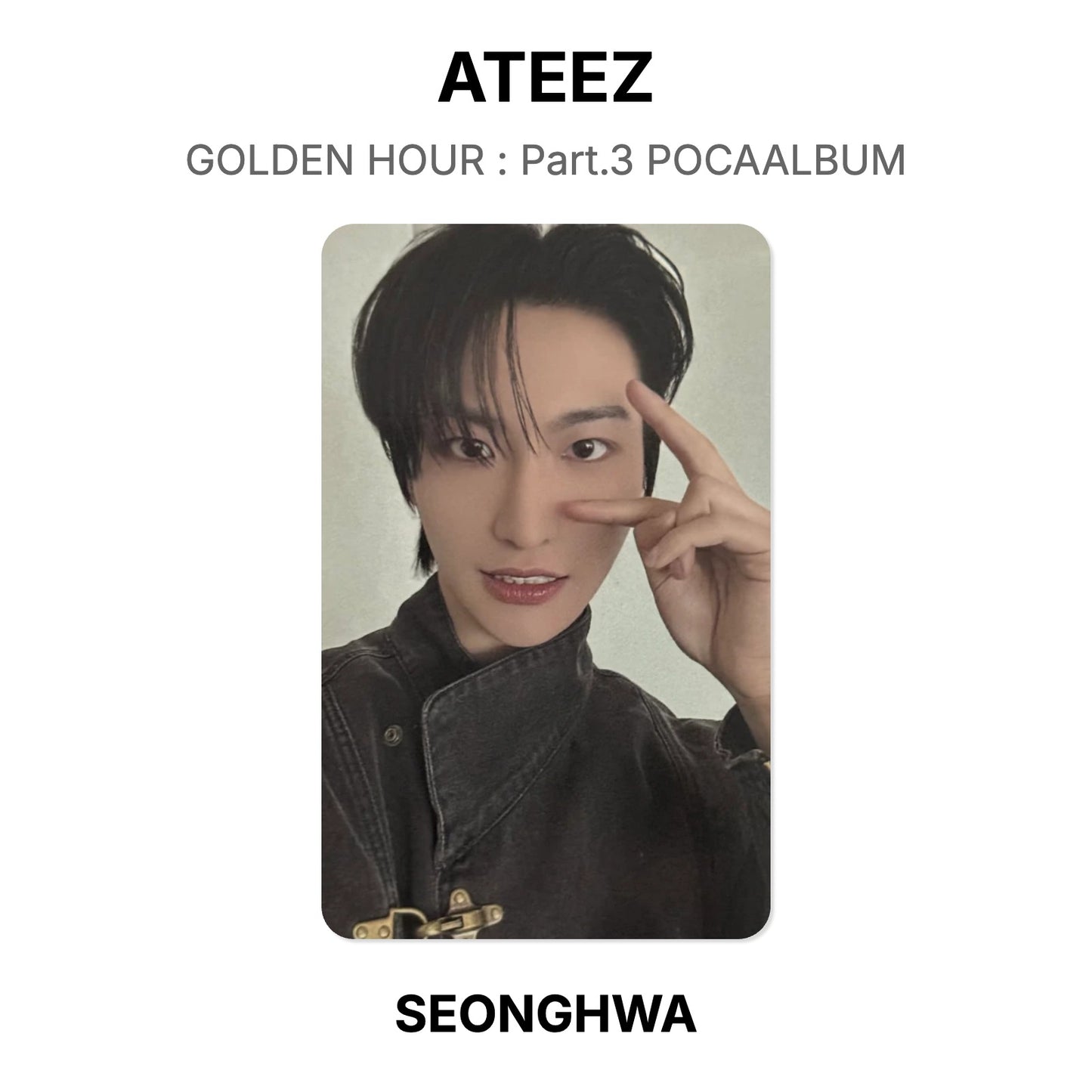 ATEEZ GOLDEN HOUR : Part.3 POCAALBUM Official Photocard