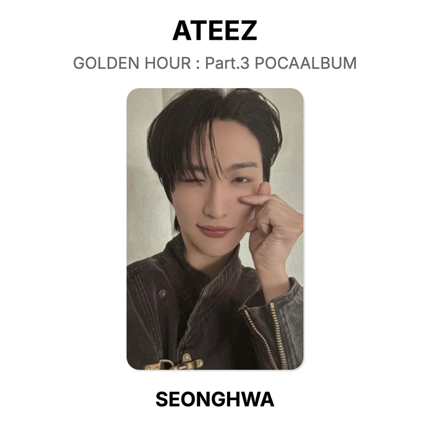 ATEEZ GOLDEN HOUR : Part.3 POCAALBUM Official Photocard