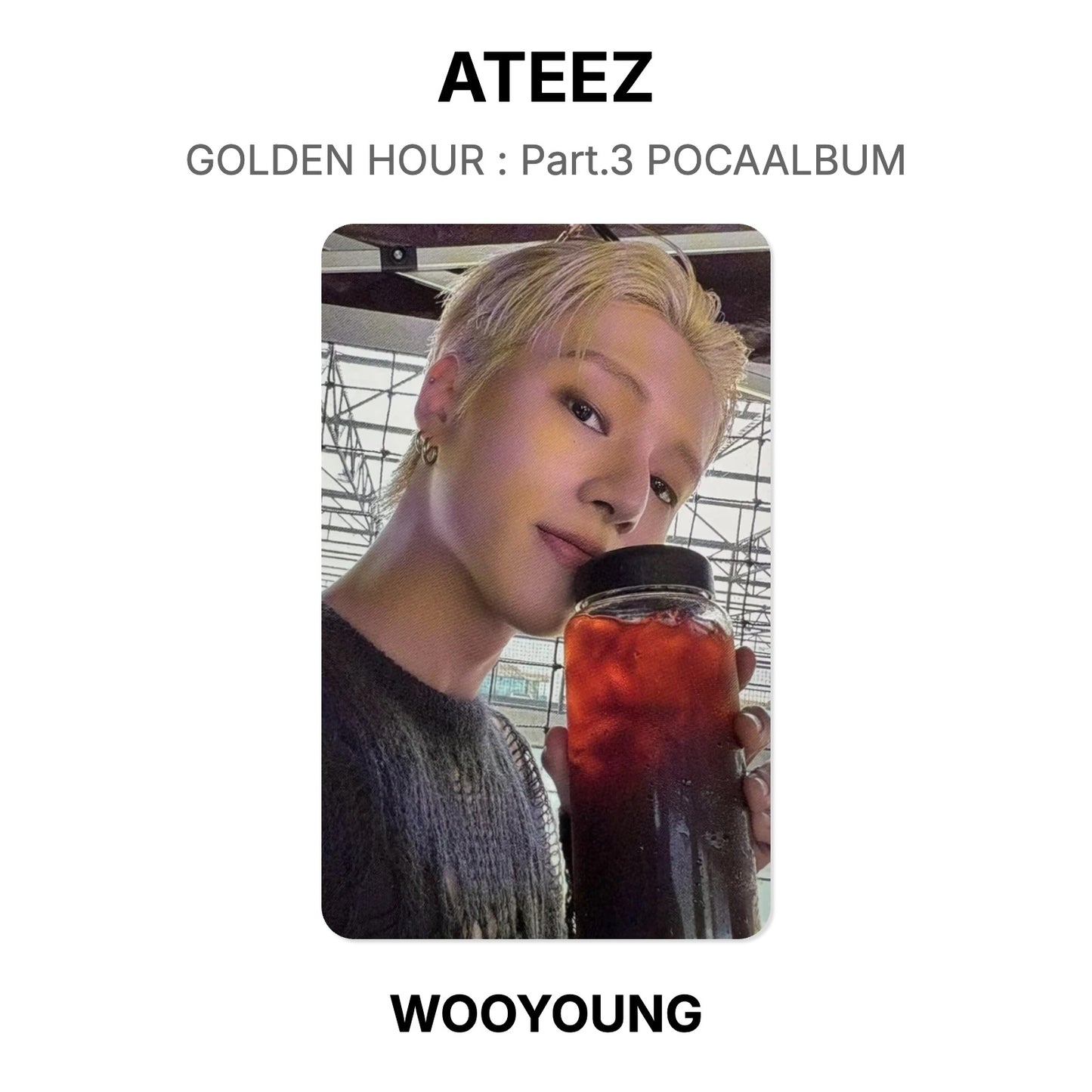 ATEEZ GOLDEN HOUR : Part.3 POCAALBUM Official Photocard