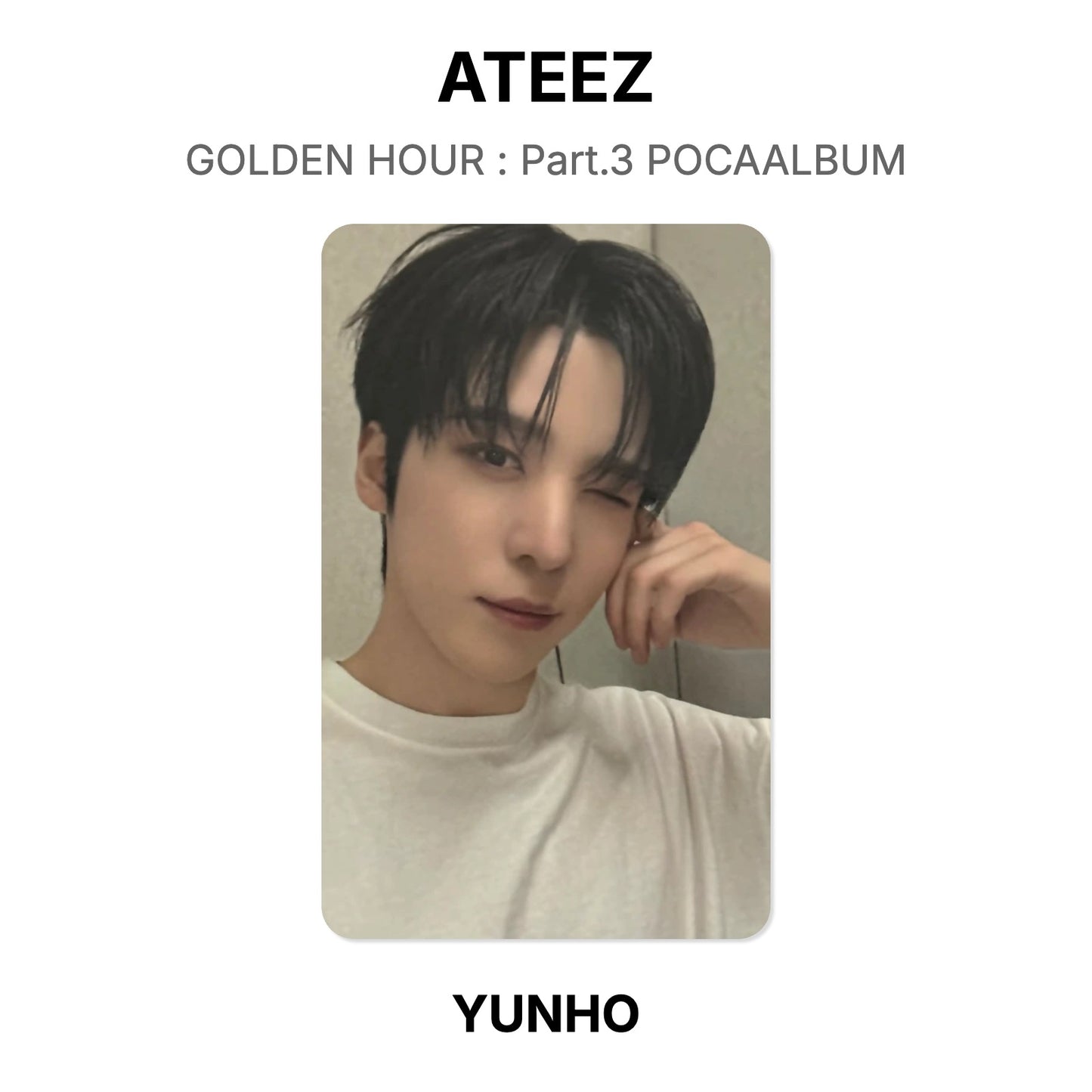 ATEEZ GOLDEN HOUR : Part.3 POCAALBUM Official Photocard