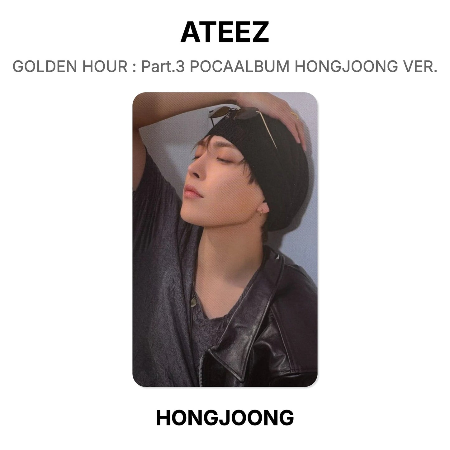 ATEEZ GOLDEN HOUR : Part.3 POCAALBUM HONGJOONG VER. Official Photocard