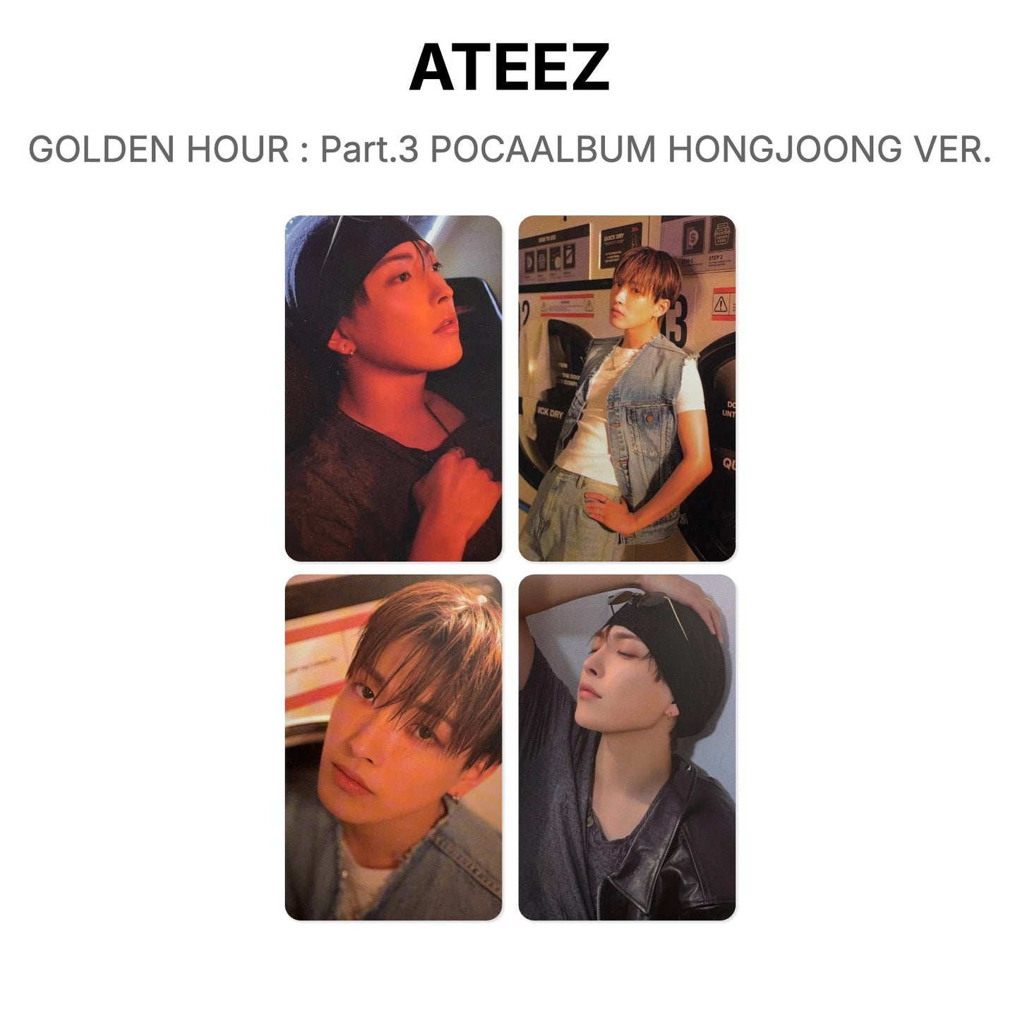ATEEZ GOLDEN HOUR : Part.3 POCAALBUM HONGJOONG VER. Official Photocard