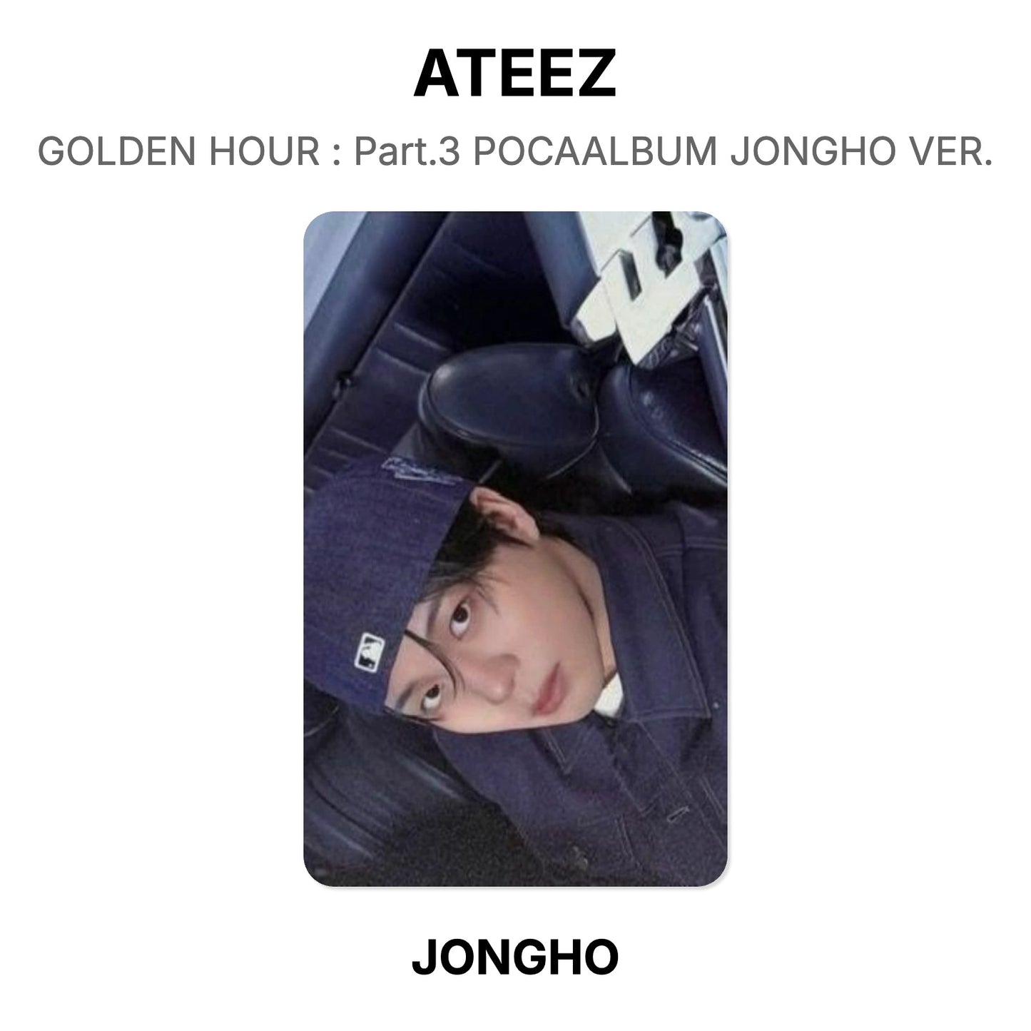 ATEEZ GOLDEN HOUR : Part.3 POCAALBUM JONGHO VER. Official Photocard