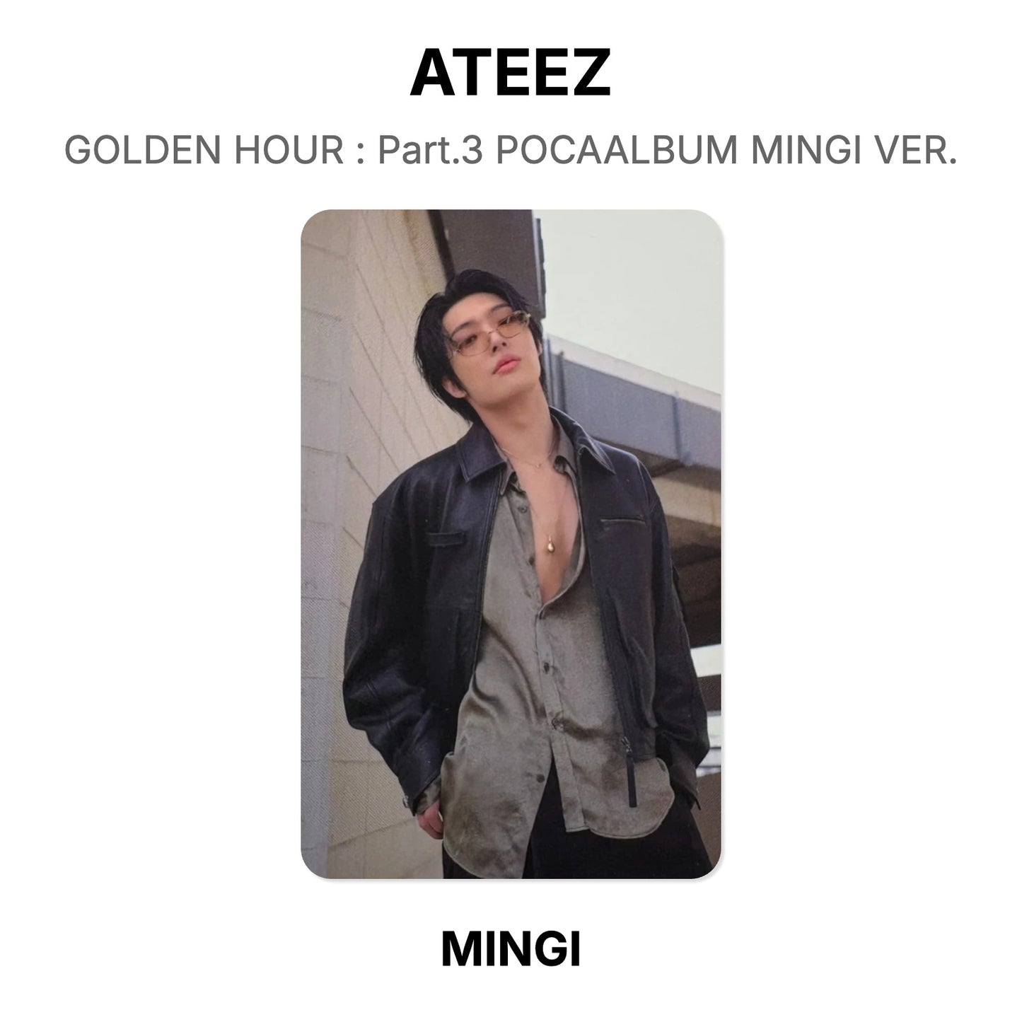 ATEEZ GOLDEN HOUR : Part.3 POCAALBUM MINGI VER. Official Photocard