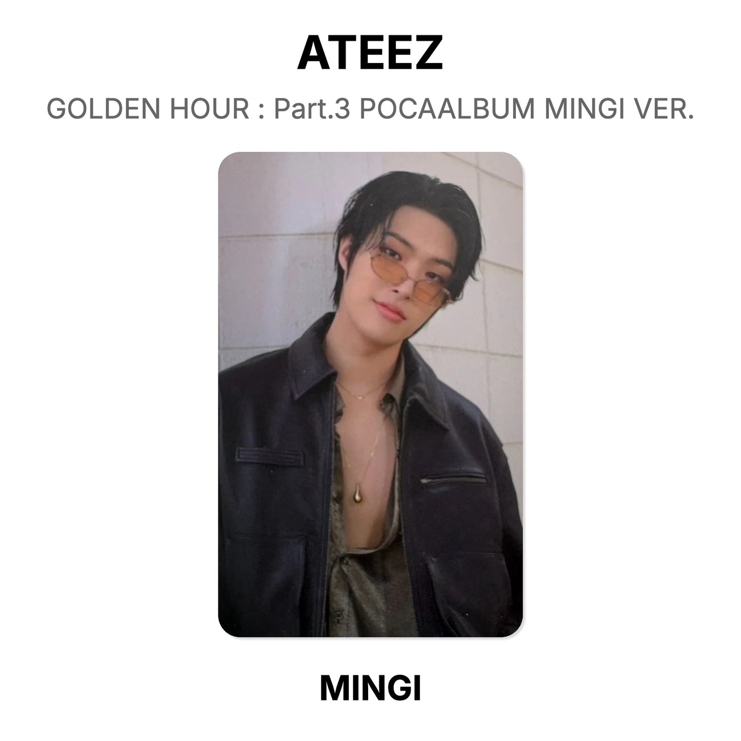 ATEEZ GOLDEN HOUR : Part.3 POCAALBUM MINGI VER. Official Photocard