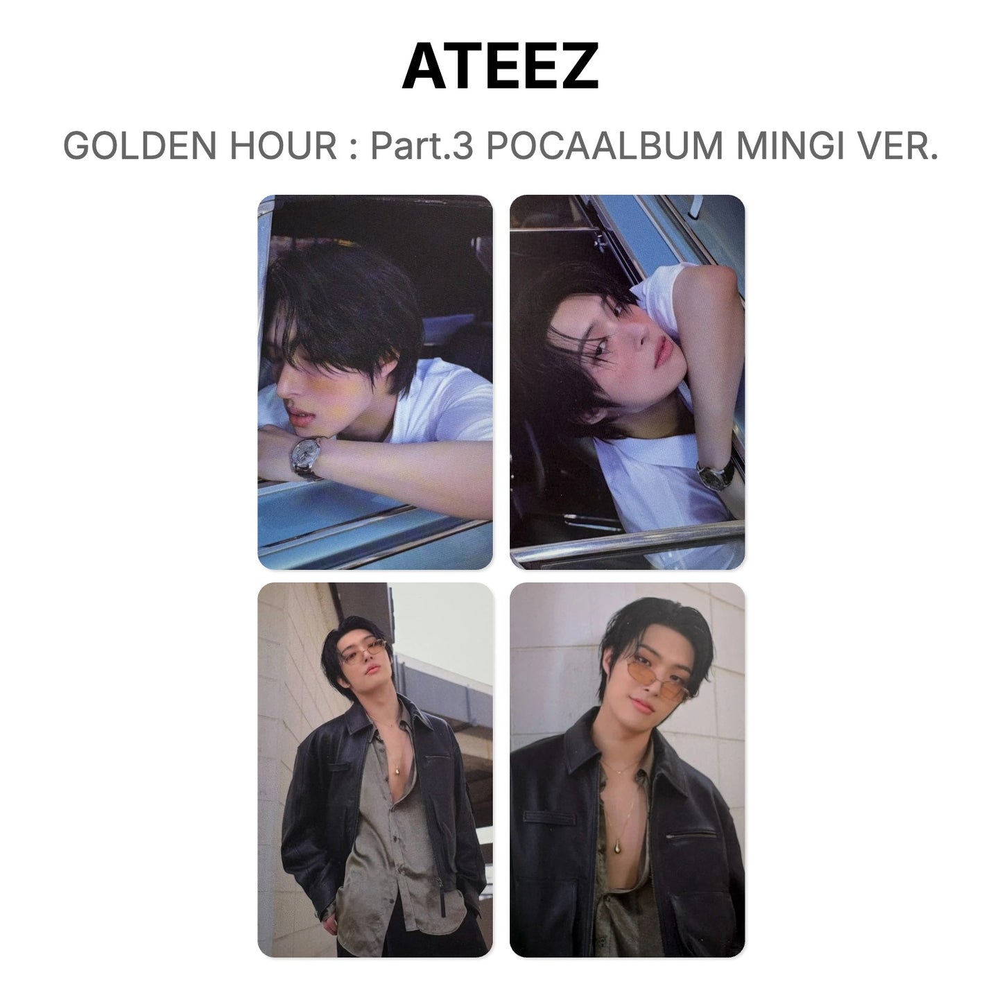 ATEEZ GOLDEN HOUR : Part.3 POCAALBUM MINGI VER. Official Photocard