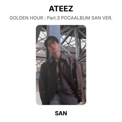 ATEEZ GOLDEN HOUR : Part.3 POCAALBUM SAN VER. photocard oficial