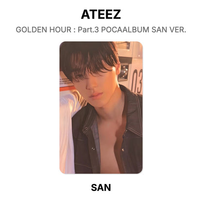 ATEEZ GOLDEN HOUR : Part.3 POCAALBUM SAN VER. photocard oficial