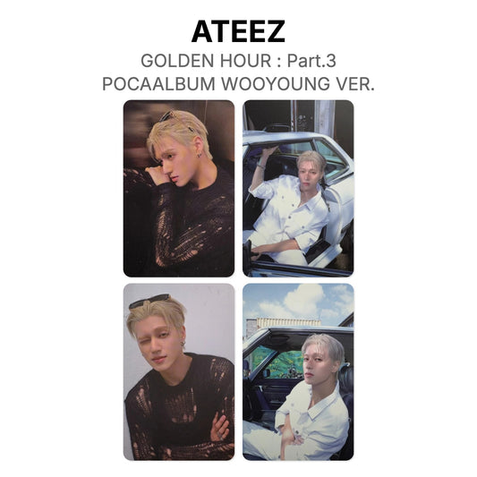 ATEEZ GOLDEN HOUR : Part.3 POCAALBUM WOOYOUNG VER. photocard chính hãng