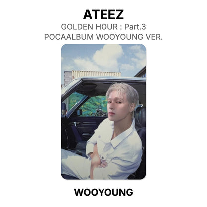 ATEEZ GOLDEN HOUR : Part.3 POCAALBUM WOOYOUNG VER. Offizielle Photocard
