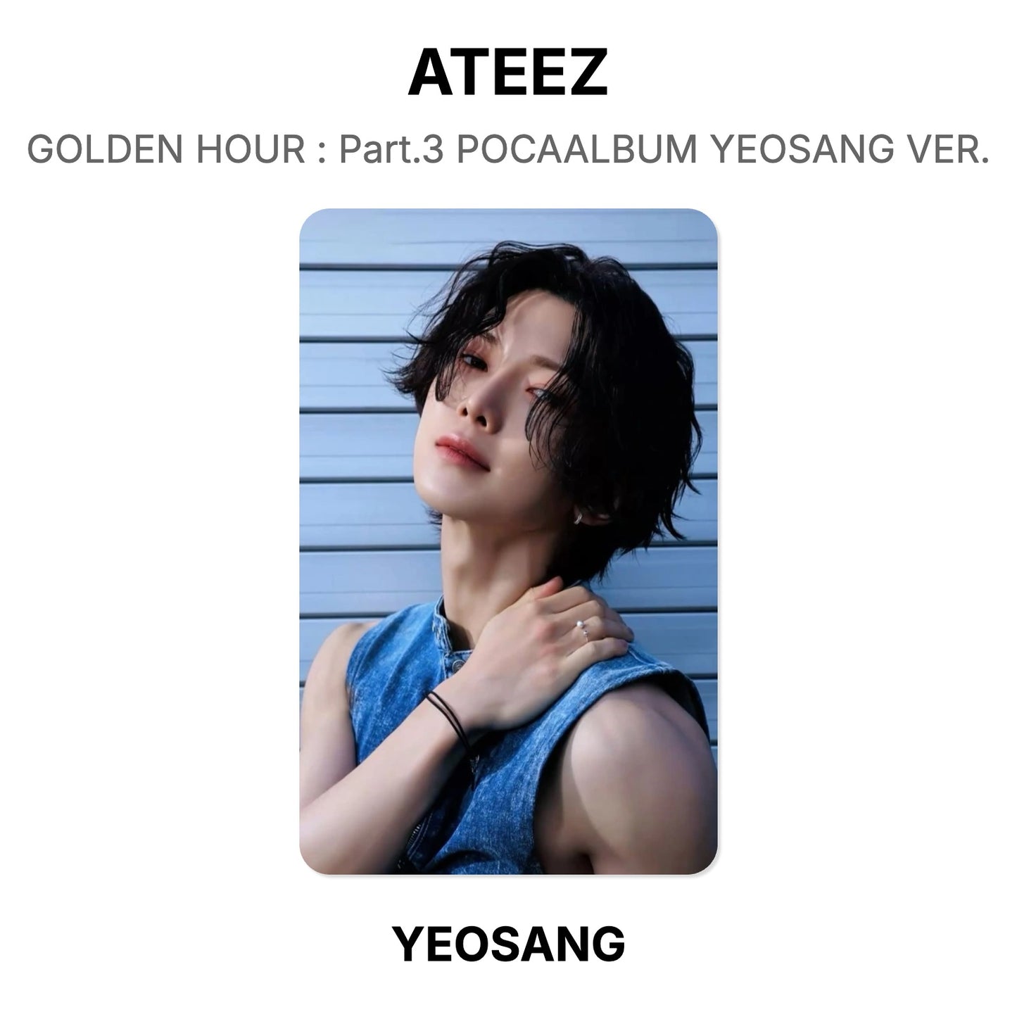 ATEEZ GOLDEN HOUR : Part.3 POCAALBUM YEOSANG VER. Offizielle Photocard