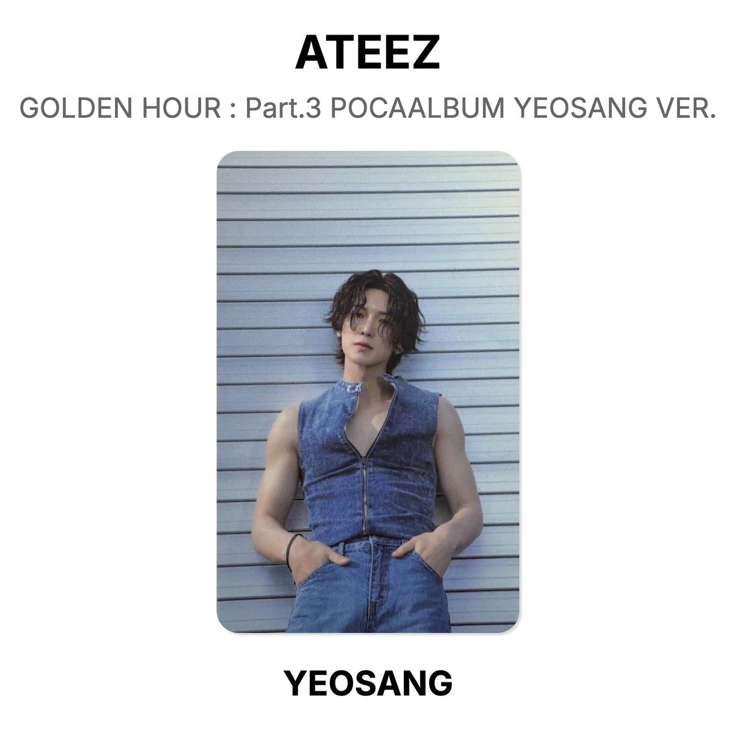 ATEEZ GOLDEN HOUR : Part.3 POCAALBUM YEOSANG VER. Offizielle Photocard