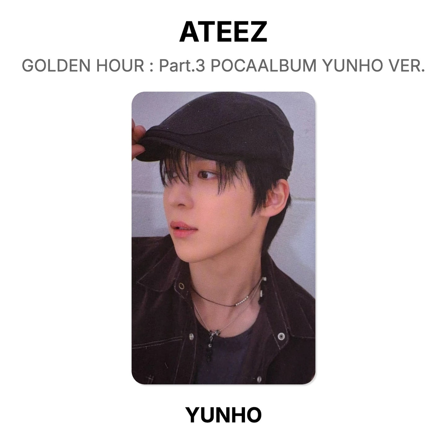 ATEEZ GOLDEN HOUR : Part.3 POCAALBUM YUNHO VER. Offizielle Photocard