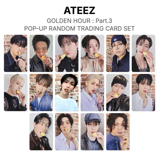 ATEEZ GOLDEN HOUR : Part.3 POP-UP RANDOM TRADING CARD SET Official Photocard