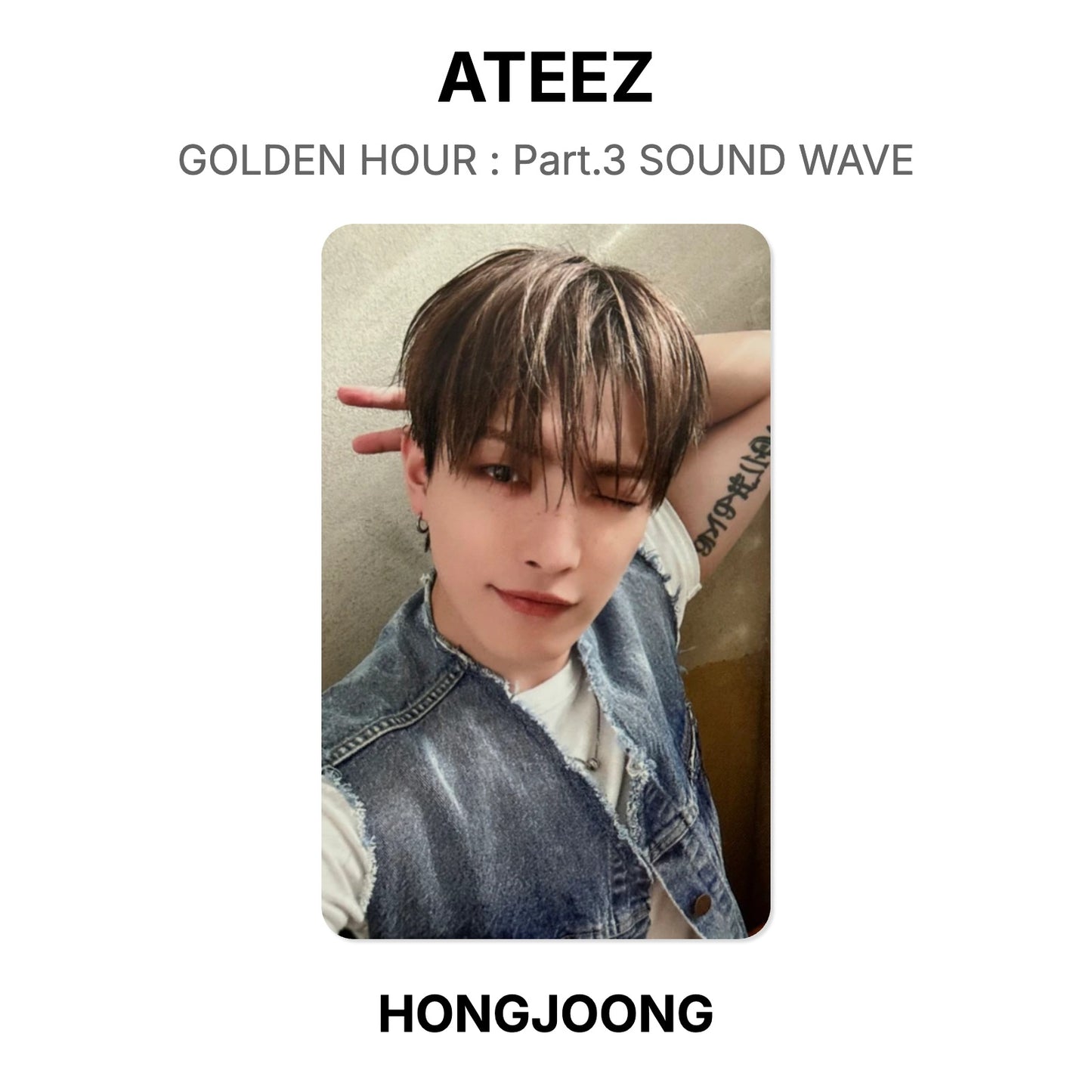 ATEEZ GOLDEN HOUR : Part.3 SOUND WAVE photocard officielle