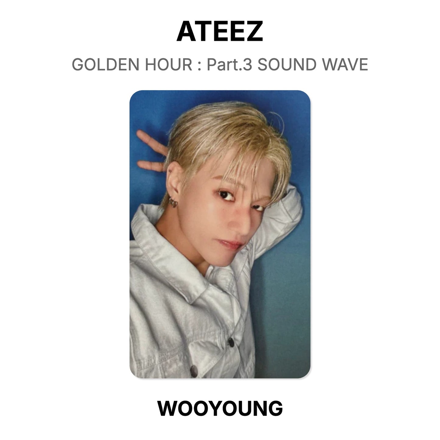 ATEEZ GOLDEN HOUR : Part.3 SOUND WAVE photocard officielle