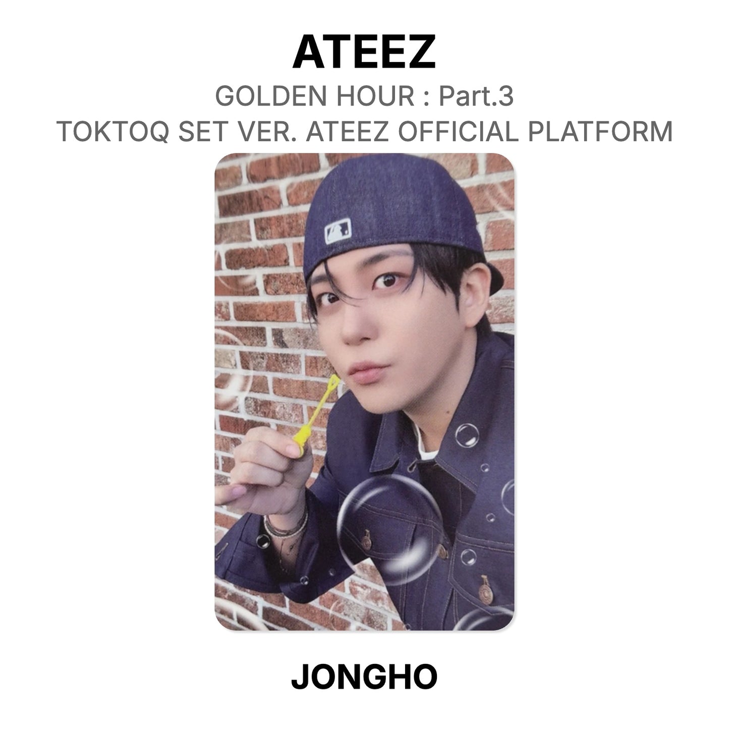 ATEEZ GOLDEN HOUR : Part.3 TOKTOQ SET VER. ATEEZ OFFICIAL PLATFORM Official Photocard