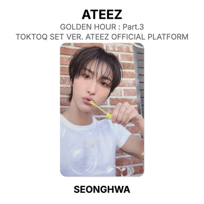 ATEEZ GOLDEN HOUR : Part.3 TOKTOQ SET VER. ATEEZ OFFICIAL PLATFORM Official Photocard