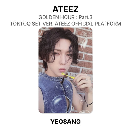 ATEEZ GOLDEN HOUR : Part.3 TOKTOQ SET VER. ATEEZ OFFICIAL PLATFORM Official Photocard