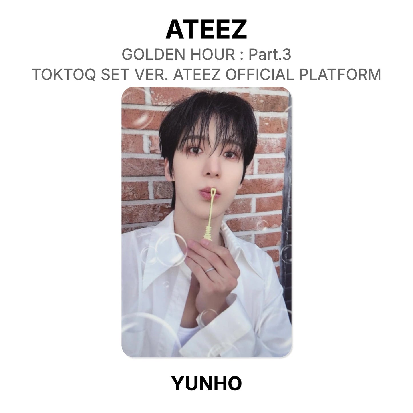 ATEEZ GOLDEN HOUR : Part.3 TOKTOQ SET VER. ATEEZ OFFICIAL PLATFORM Official Photocard