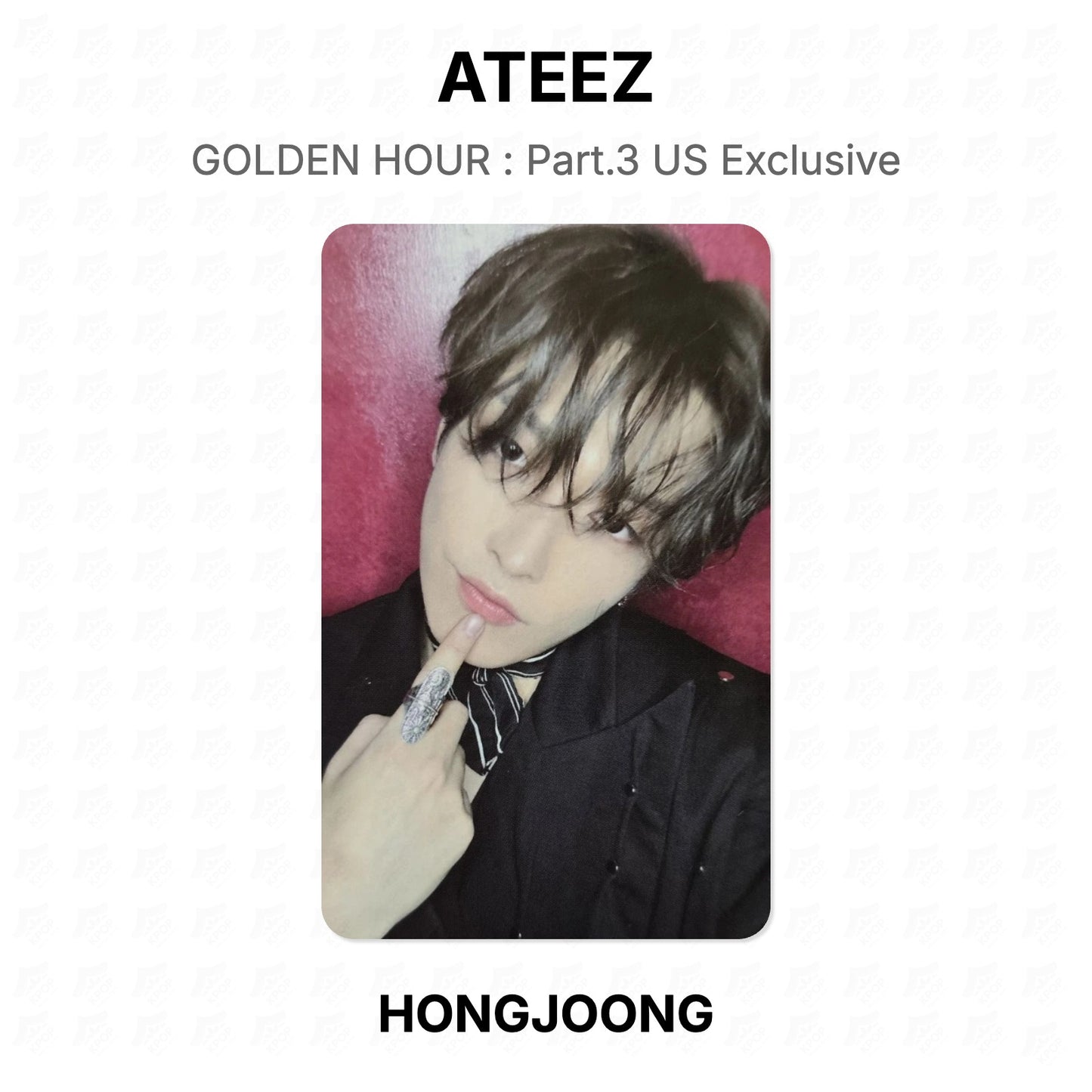 ATEEZ GOLDEN HOUR : Part.3 US Exclusive Offizielle Fotokarte
