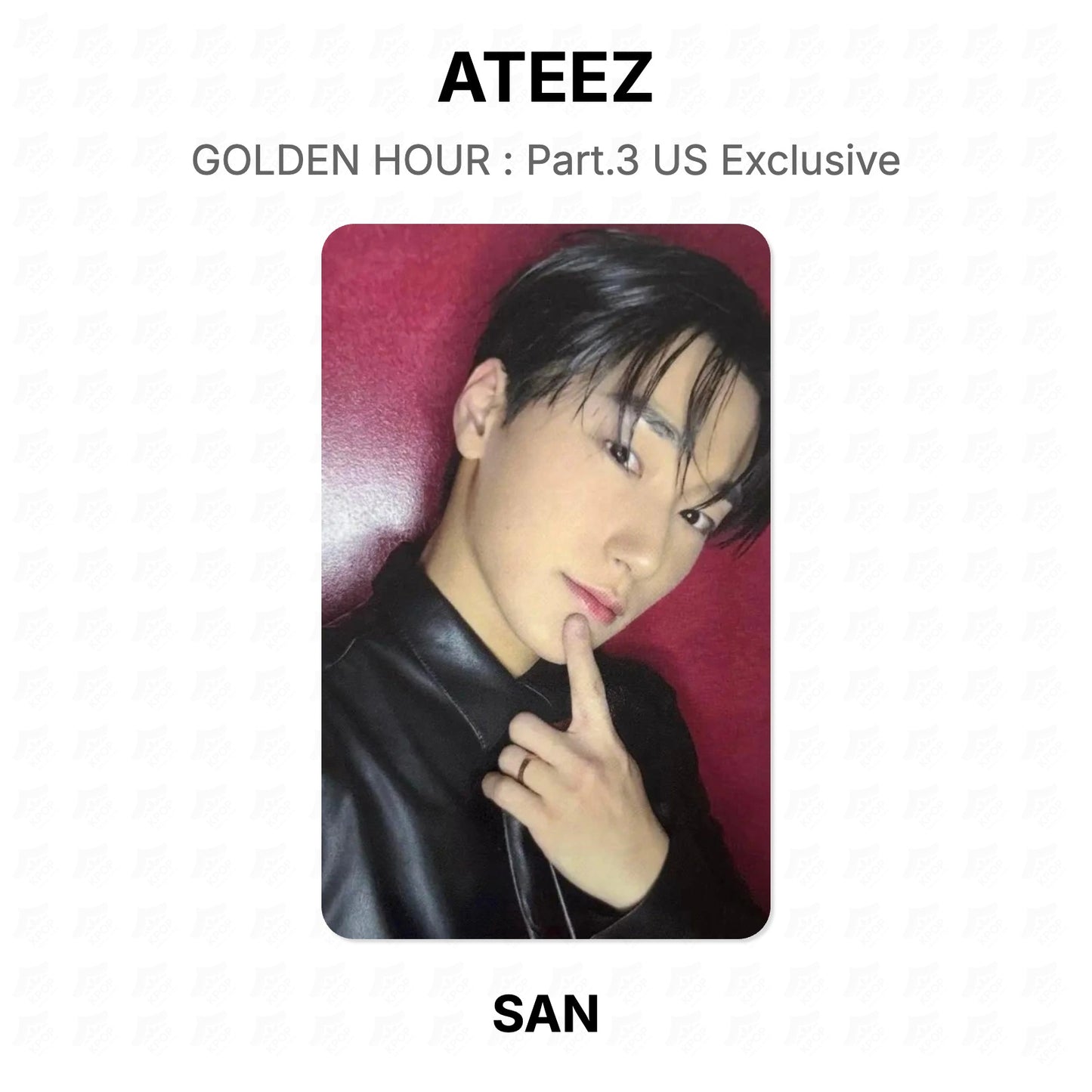 ATEEZ GOLDEN HOUR : Part.3 US Exclusive Offizielle Fotokarte