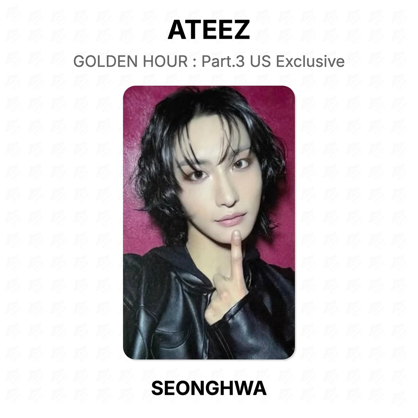 ATEEZ GOLDEN HOUR : Part.3 US Exclusive Offizielle Fotokarte