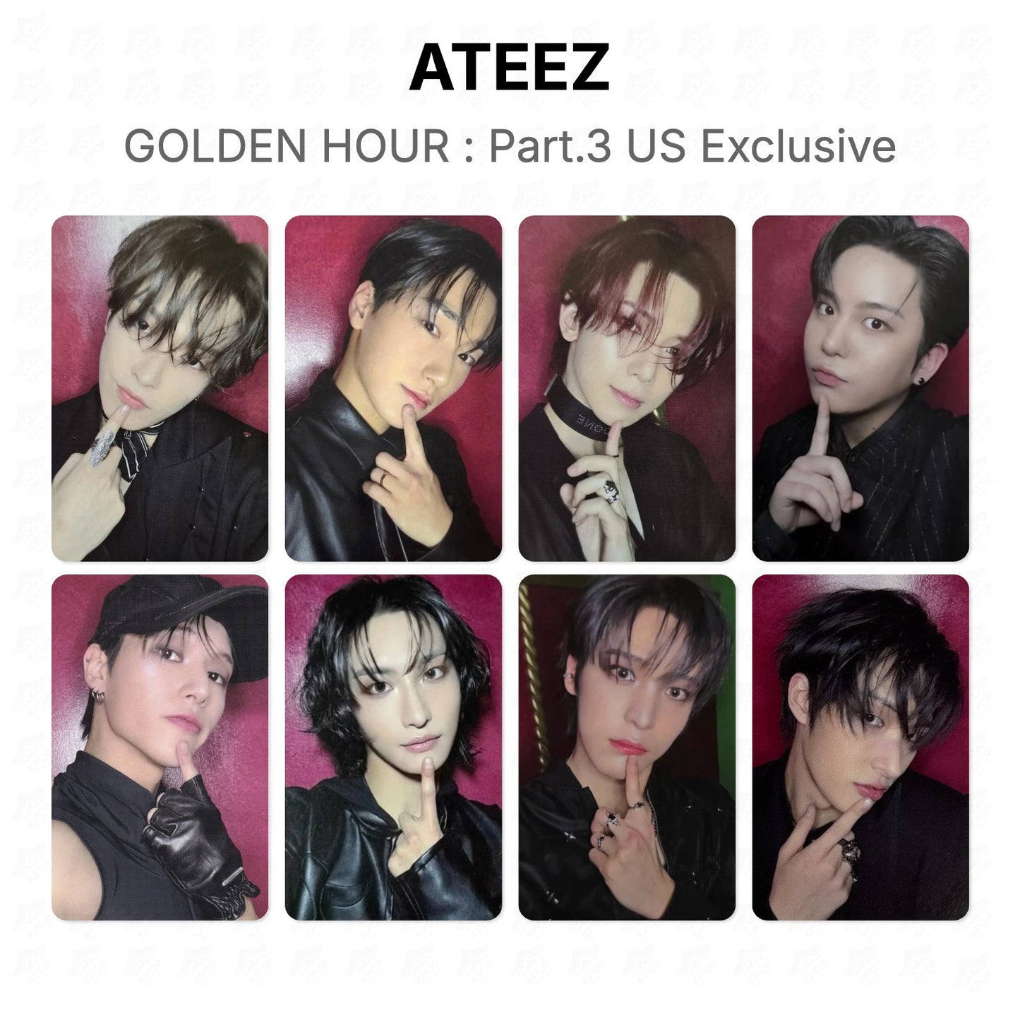 ATEEZ GOLDEN HOUR : Part.3 US Exclusive Offizielle Fotokarte