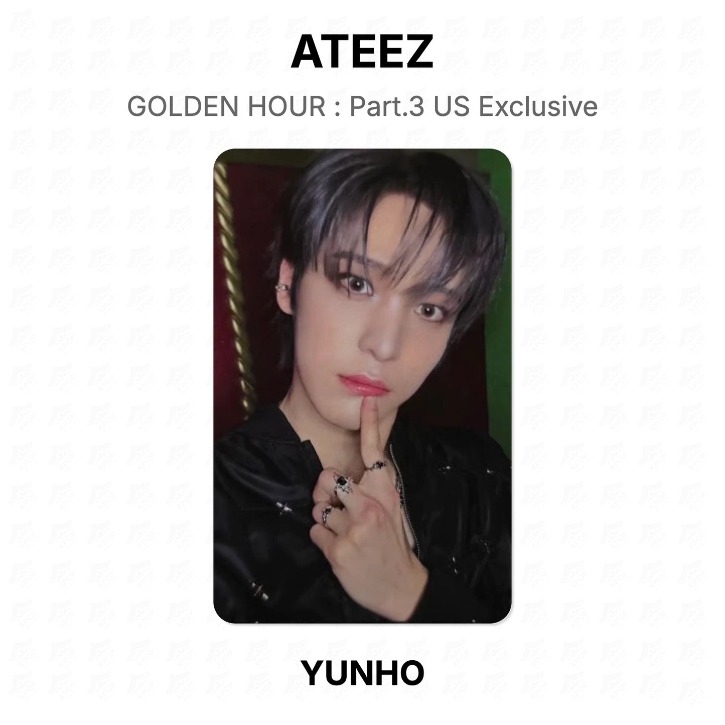 ATEEZ GOLDEN HOUR : Part.3 US Exclusive Offizielle Fotokarte