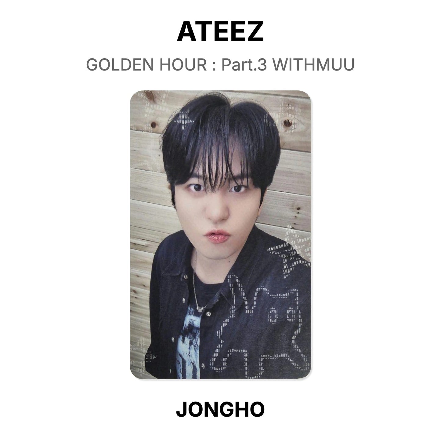 ATEEZ GOLDEN HOUR : Part.3 WITHMUU Offizielle Fotokarte