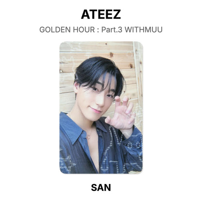 ATEEZ GOLDEN HOUR : Part.3 WITHMUU Offizielle Fotokarte