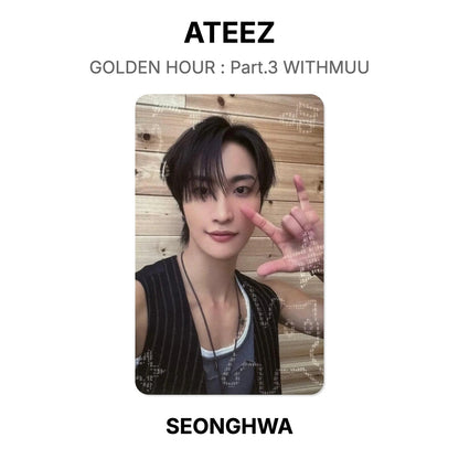 ATEEZ GOLDEN HOUR : Part.3 WITHMUU Offizielle Fotokarte