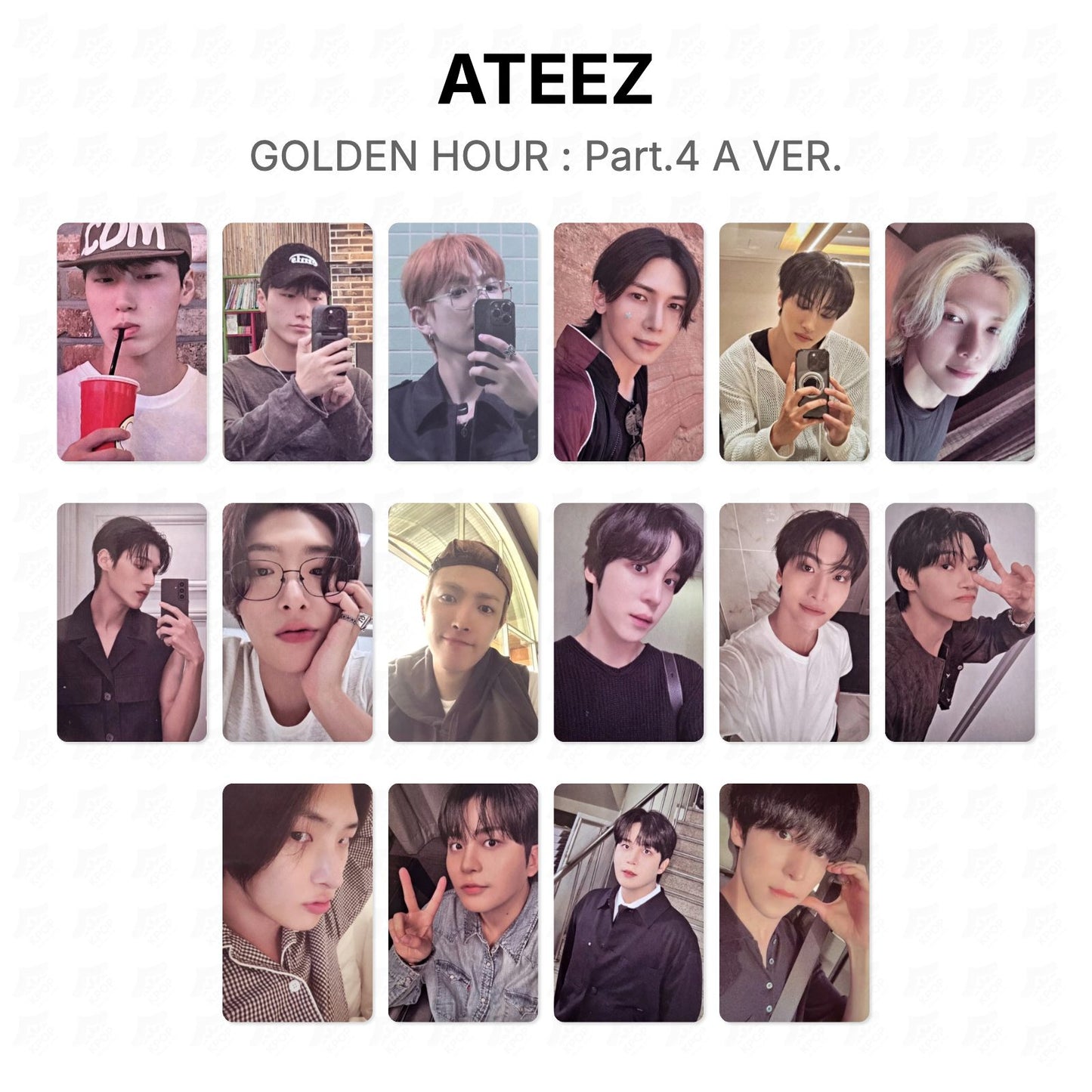 ATEEZ GOLDEN HOUR : Part.4 A VER. Official Photocard