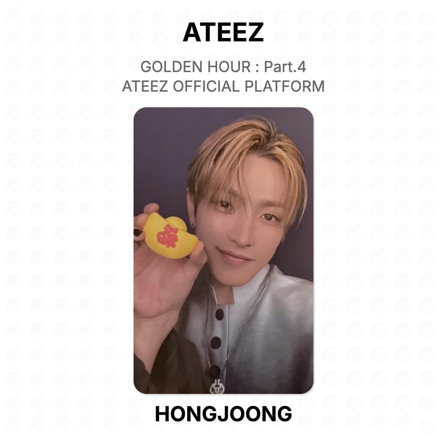 ATEEZ GOLDEN HOUR : Part.4 ATEEZ OFFICIAL PLATFORM Official Photocard