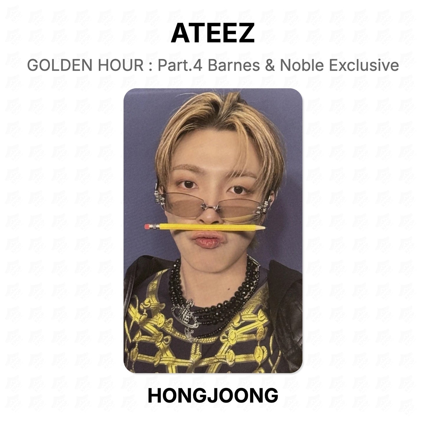 ATEEZ GOLDEN HOUR : Part.4 Barnes & Noble Exclusive Official Photocard