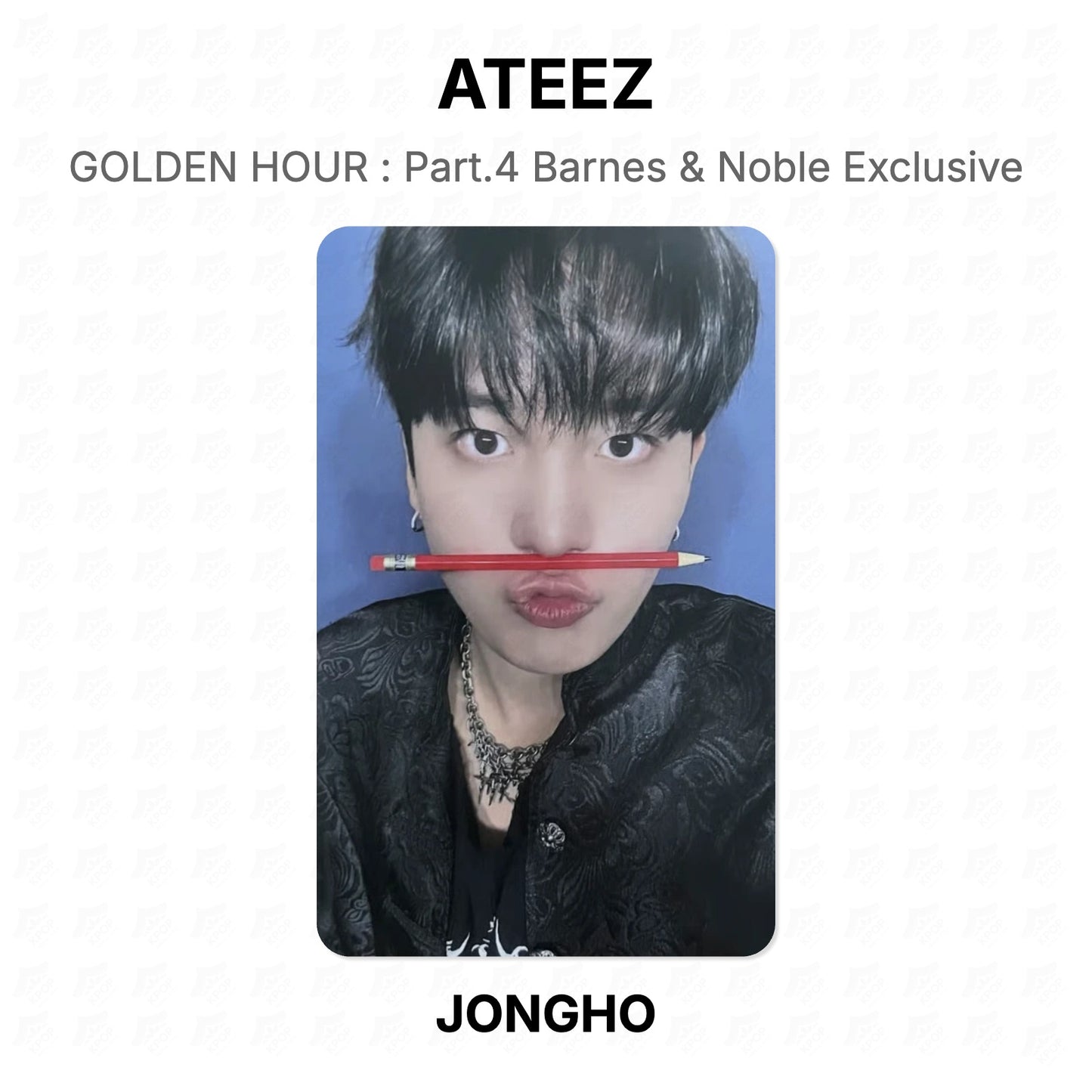 ATEEZ GOLDEN HOUR : Part.4 Barnes & Noble Exclusive Official Photocard