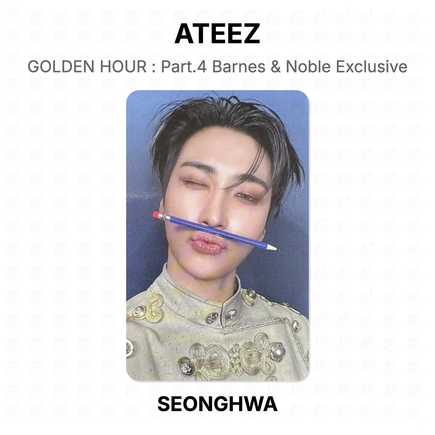 ATEEZ GOLDEN HOUR : Part.4 Barnes & Noble Exclusive Official Photocard