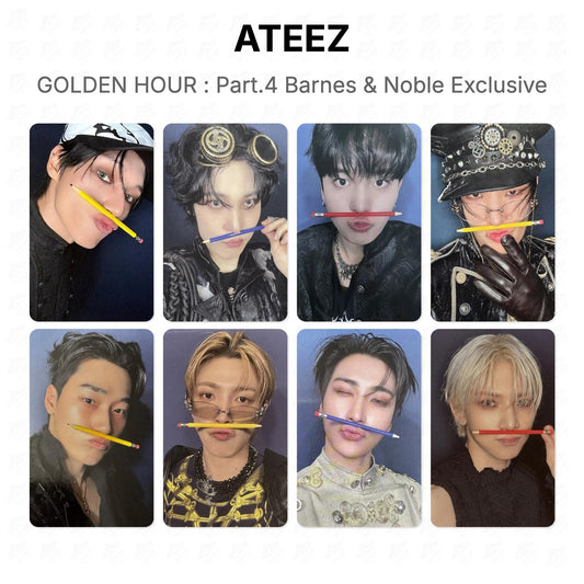 ATEEZ GOLDEN HOUR : Part.4 Barnes & Noble Exclusive Official Photocard