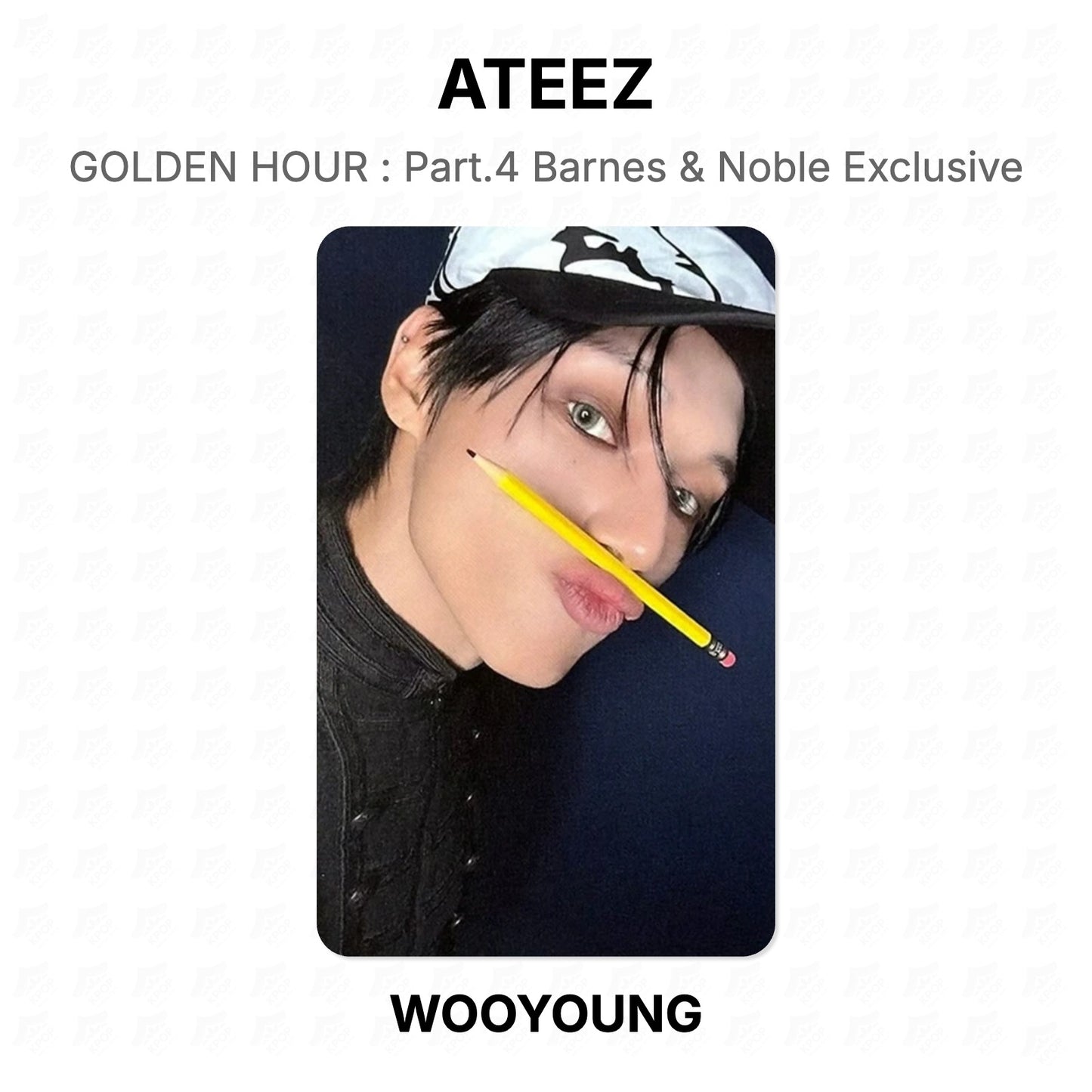 ATEEZ GOLDEN HOUR : Part.4 Barnes & Noble Exclusive Official Photocard