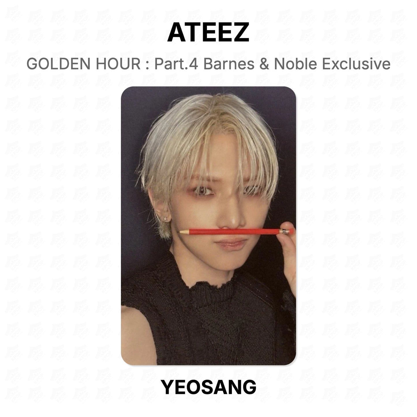 ATEEZ GOLDEN HOUR : Part.4 Barnes & Noble Exclusive Official Photocard
