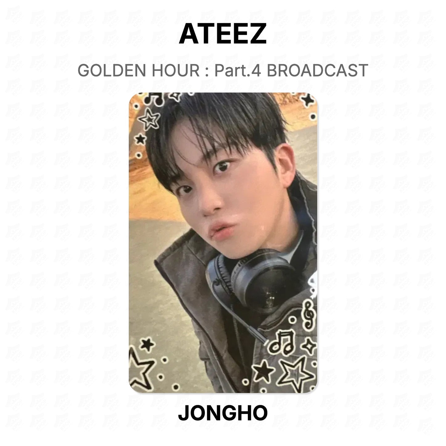 ATEEZ GOLDEN HOUR : Part.4 BROADCAST Official Photocard