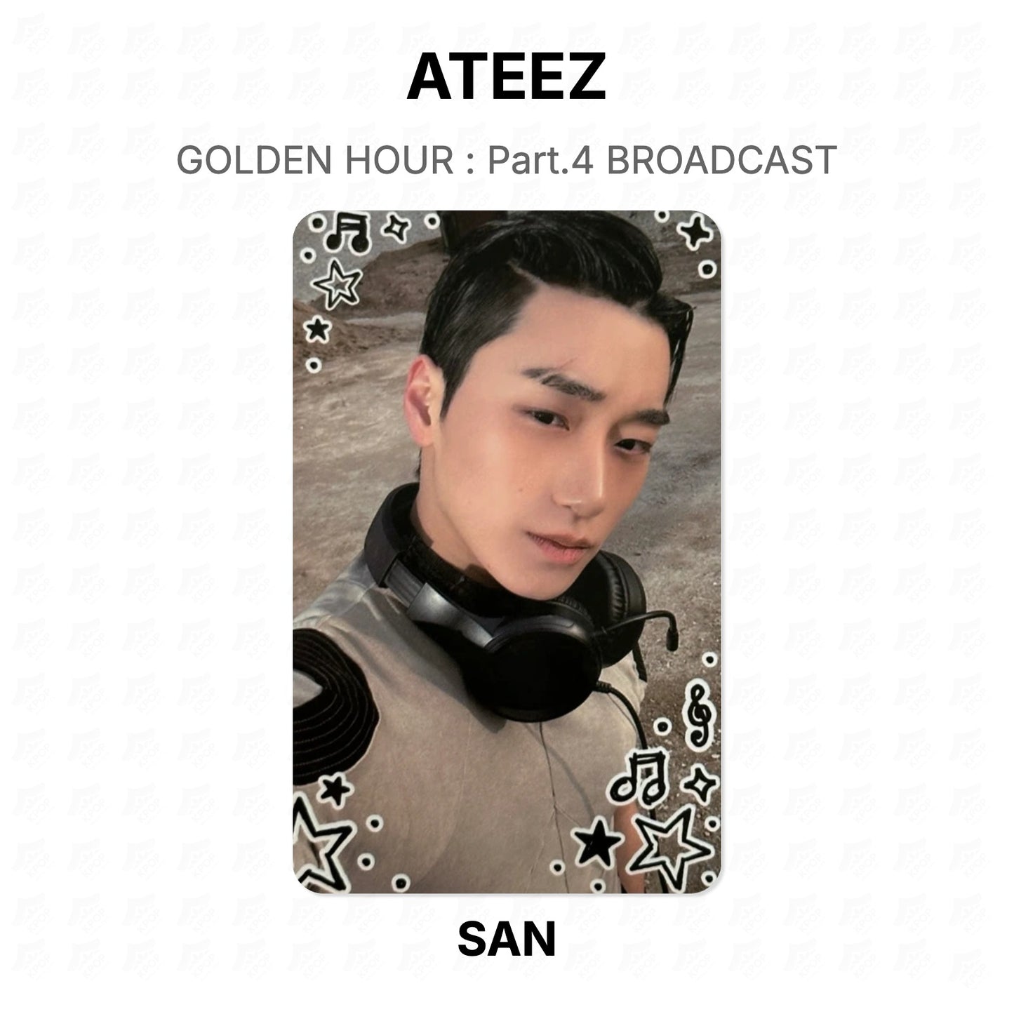 ATEEZ GOLDEN HOUR : Part.4 BROADCAST Official Photocard