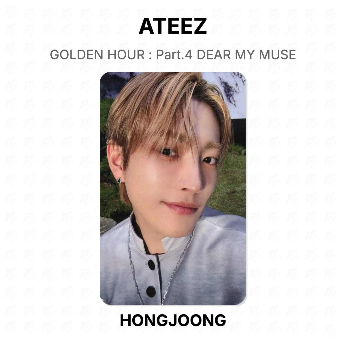 ATEEZ GOLDEN HOUR : Part.4 DEAR MY MUSE Official Photocard