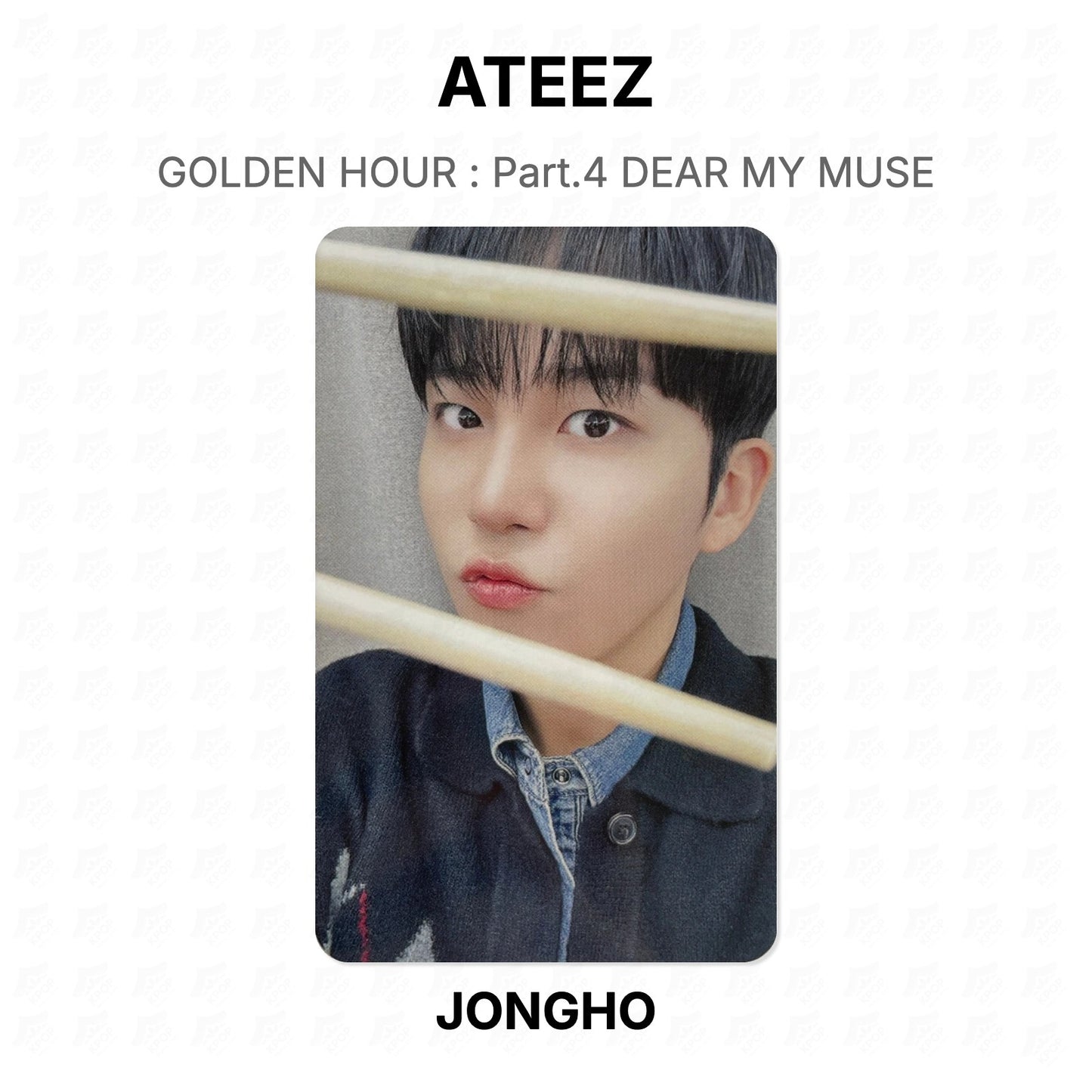 ATEEZ GOLDEN HOUR : Part.4 DEAR MY MUSE Official Photocard