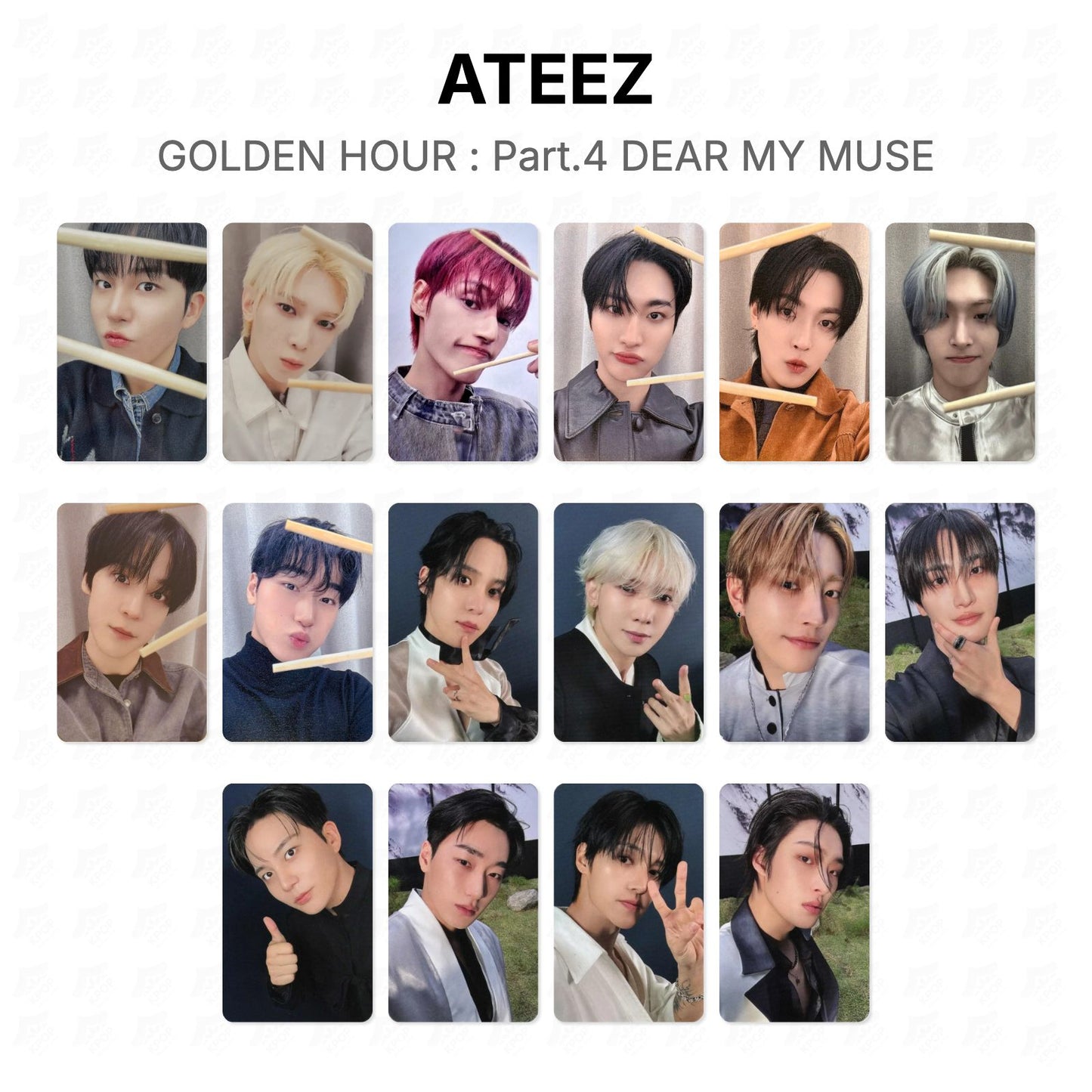 ATEEZ GOLDEN HOUR : Part.4 DEAR MY MUSE Official Photocard